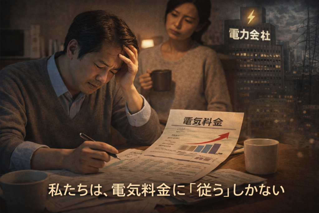 電気料金に従うしかないイメージ