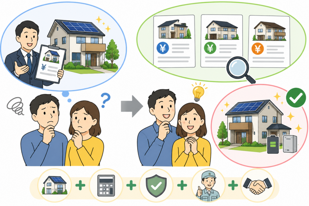 ハウスメーカーの見積もりだけで決めて大丈夫